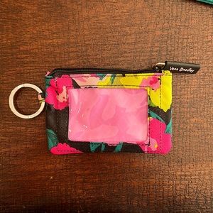 Vera Bradley floral zip ID wallet. Never used.
